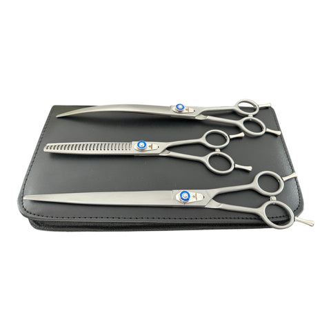 Groomer's Warehouse Gunmetal Gray 3 Pc. Shear Set