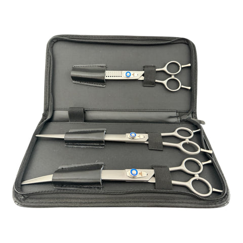 Groomer's Warehouse Gunmetal Gray 3 Pc. Shear Set