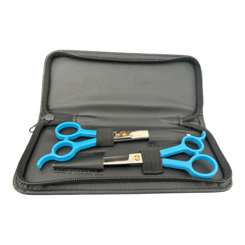 Groomer's Warehouse 6.5" Blue Handle Shear Set