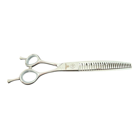 Groomer's Warehouse 7.5" 26 Tooth Curved Chunker Shear with Butterfly Handle