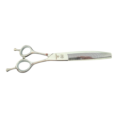 Groomer's Warehouse 8" 60 Tooth Curved Blender Thinner Shear with Butterfly Handle