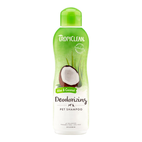 TropiClean Aloe & Coconut Deodorizing Shampoo 20oz.