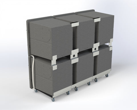 Groomer's Best 6 Modular Cage Bank