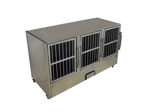 Groomer's Best 3 Unit Cage Bank-Fully Assembled
