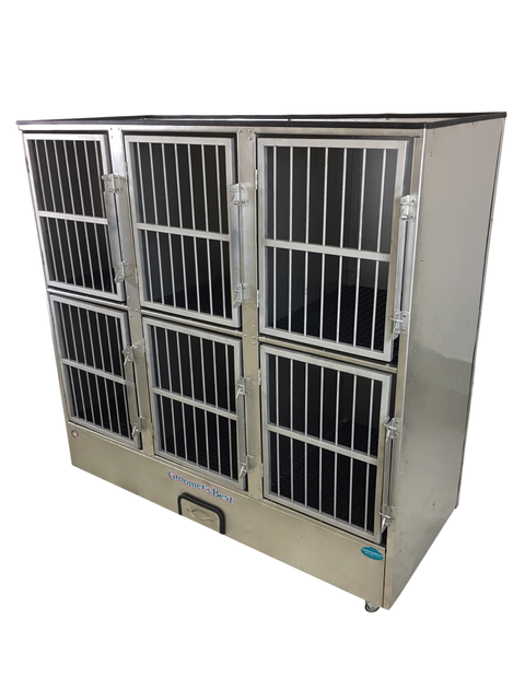 Groomer's Best 6 Unit Cage Bank-Fully Assembled