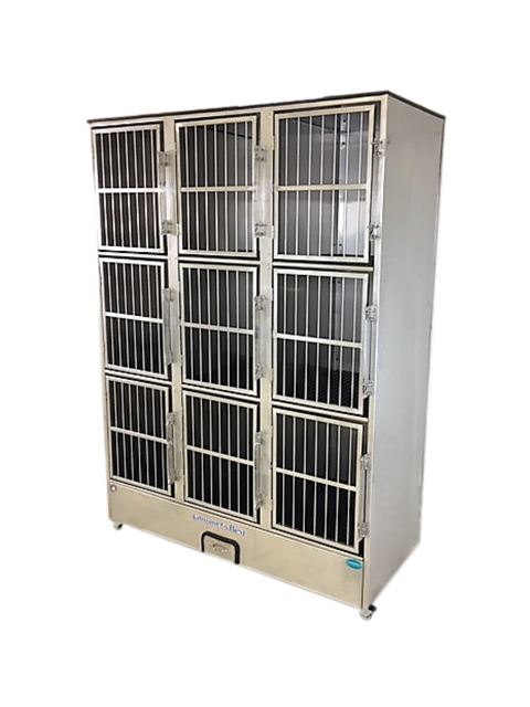 Groomer's Best 9 Unit Cage Bank-Fully Assembled