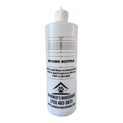 Groomer's Warehouse Dilution Mixing Bottle
