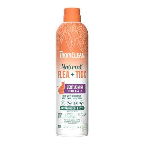 TropiClean Flea & Tick Home Easy Mist Spray for Cats 14oz.