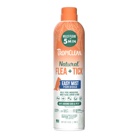 TropiClean Flea & Tick Home Easy Mist Spray for Dogs 14oz.