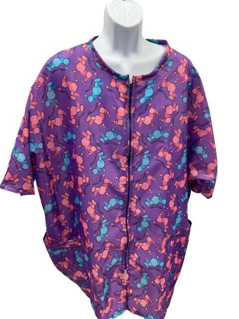 Stylist Wear Jacket Purple Doodle Print