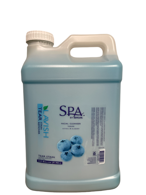 Tropiclean SPA Blueberry Facial Tear Stain Remover-2.5 Gallon