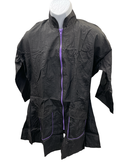 Stylist Wear Black & Purple Contrast Jacket