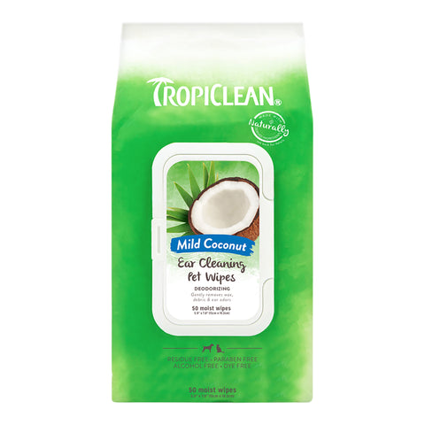 TropiClean Ear Cleaning Wipes 50ct.