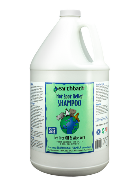 Earthbath Hot Spot Relief Shampoo Tea Tree Oil & Aloe Vera-gal.
