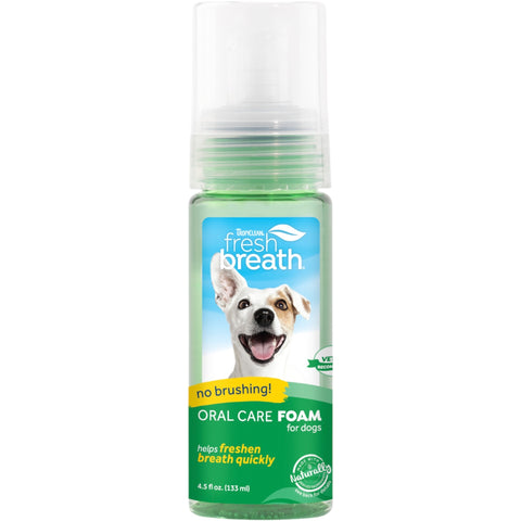 TropiClean Fresh Breath Mint Foam for Pets 4.5oz